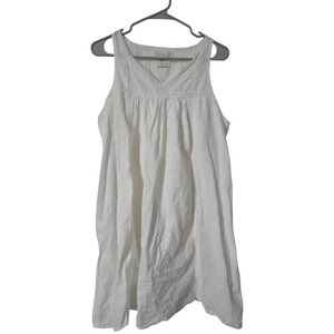 The Prairie by Rachel Ashwell White Eyelet Embroidered Nightgown, Size L